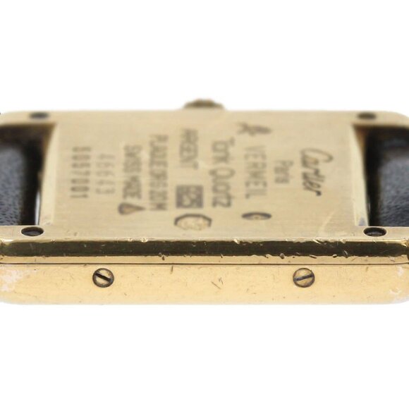 CARTIER Must Tank SM Vermeil White gold Dial Quartz Ladies Watch - Picture 5 of 5